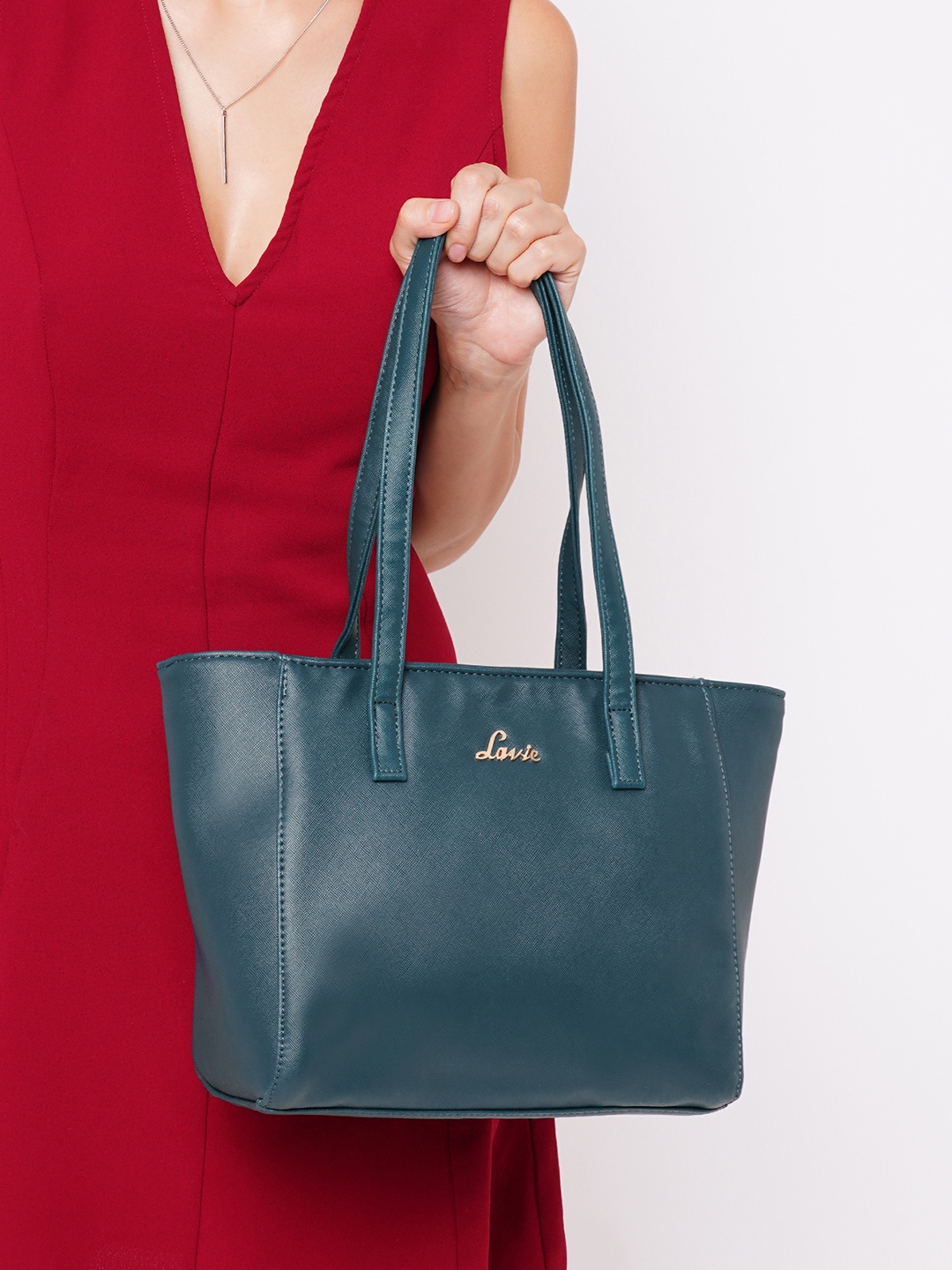 

Lavie Green Textured Shoulder Bag