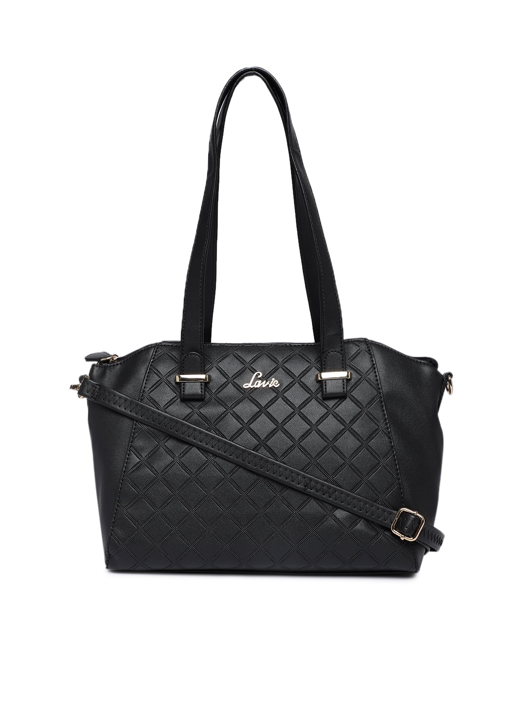 

Lavie Black Textured Shoulder Bag