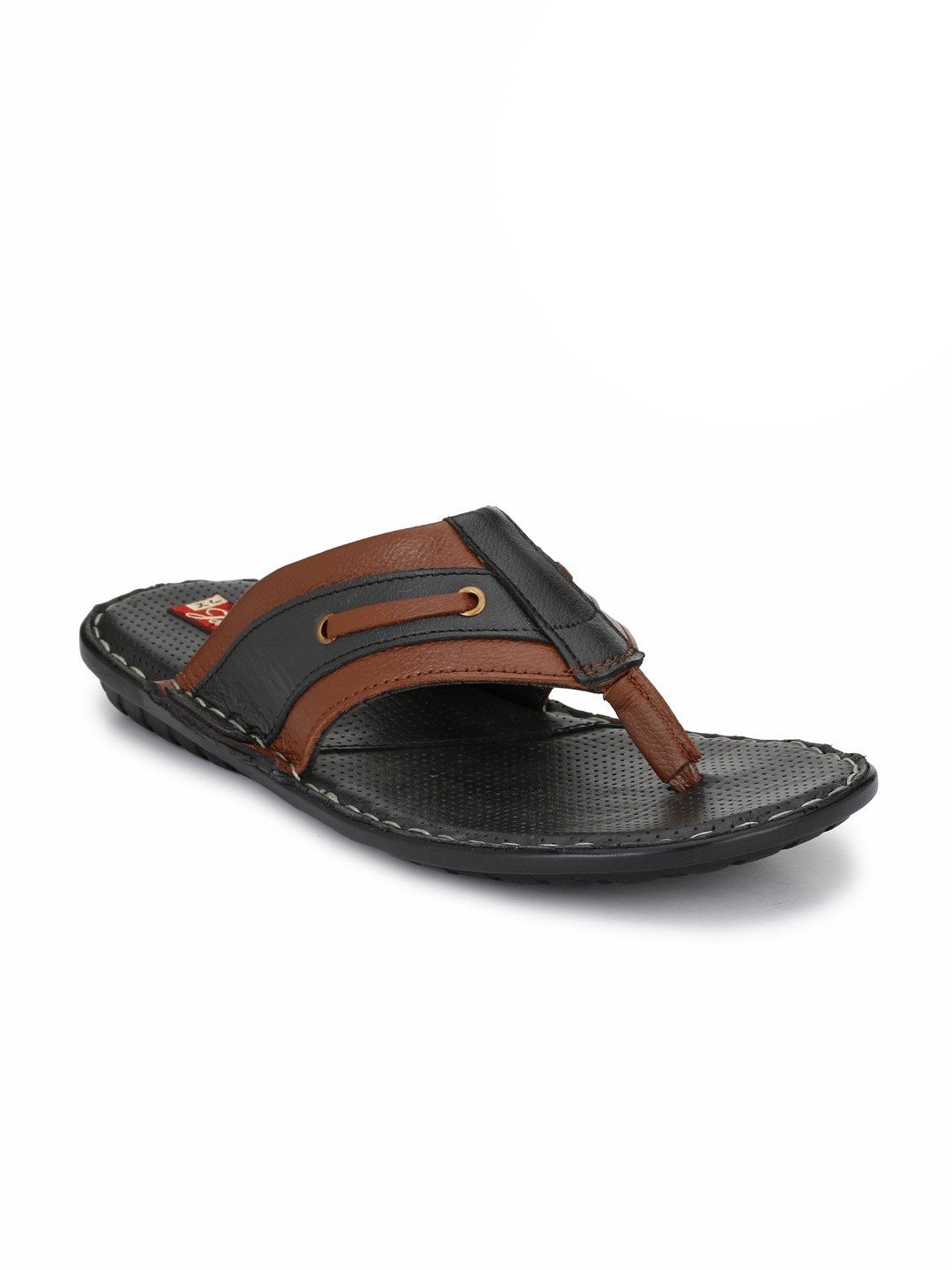 

John Karsun Men Brown Comfort Sandals