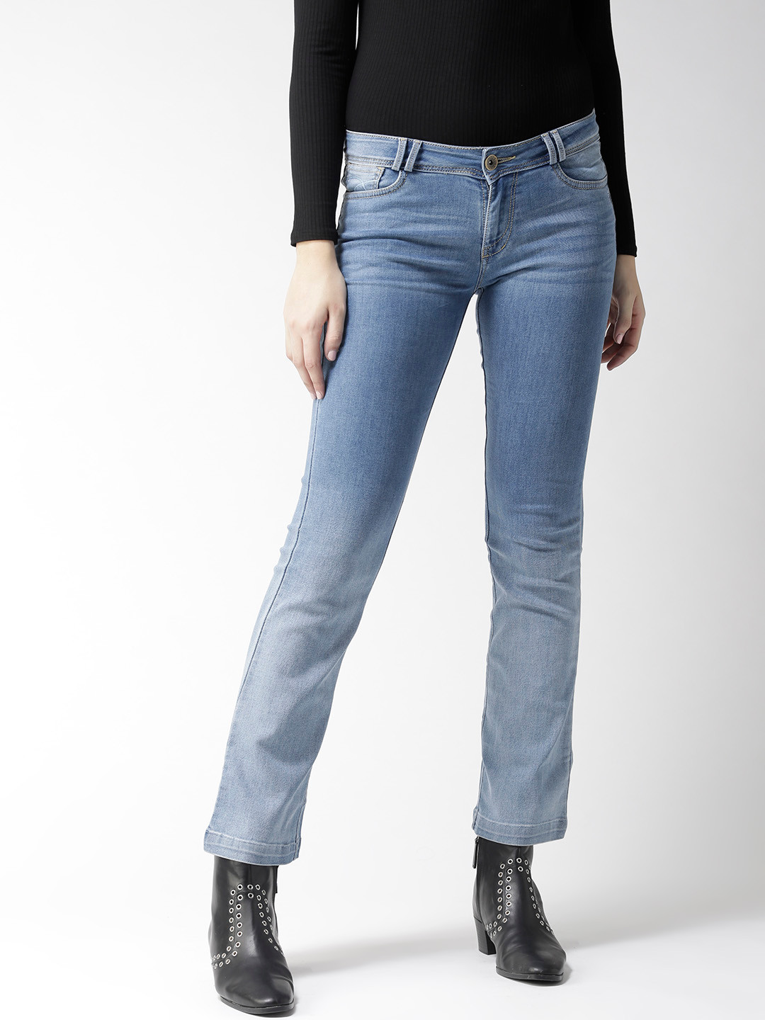 

Xpose Women Blue Regular Fit Mid-Rise Clean Look Stretchable Jeans