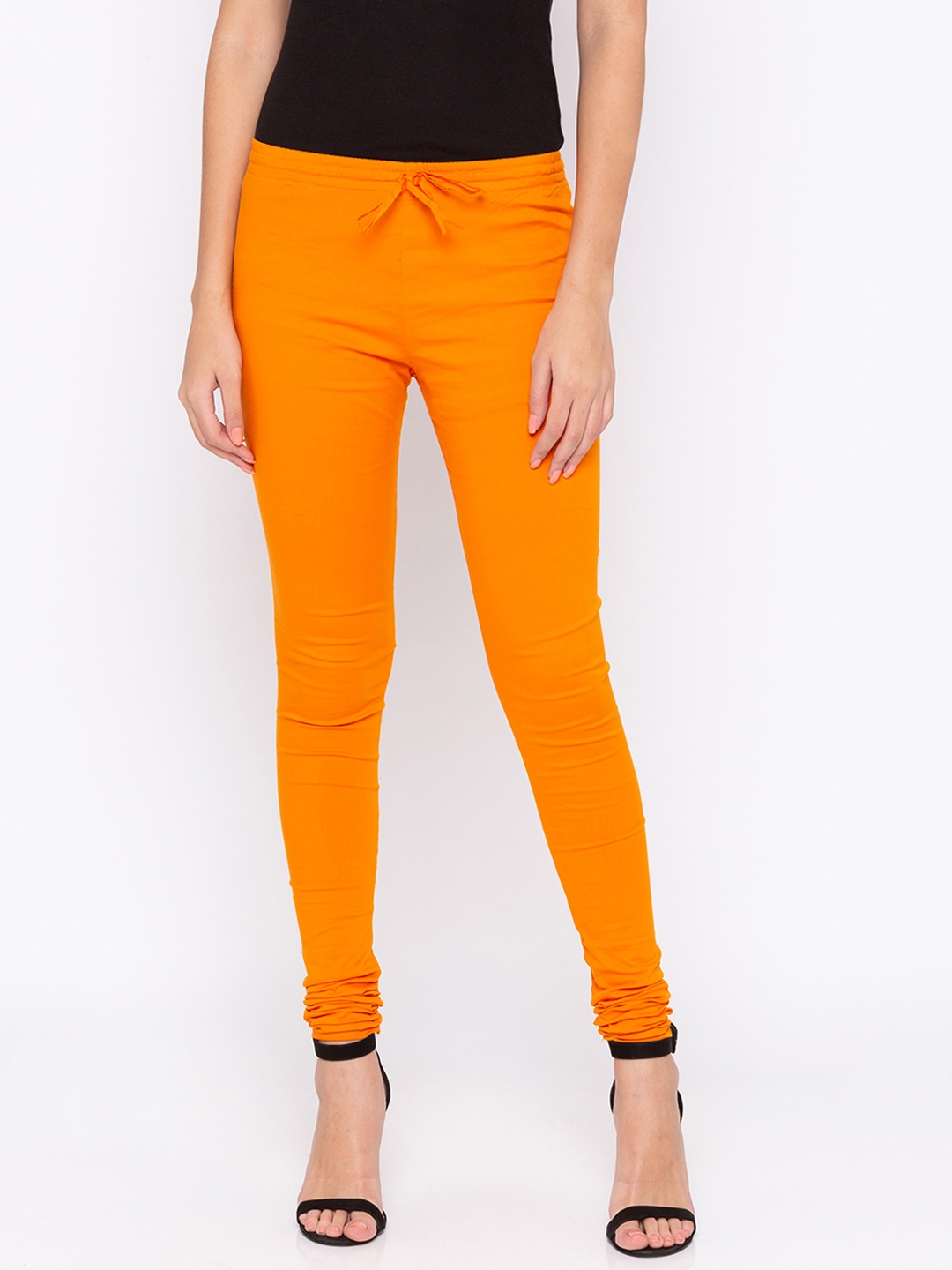 

Globus Women Orange Skinny-Fit Churidar-Length Jeggings