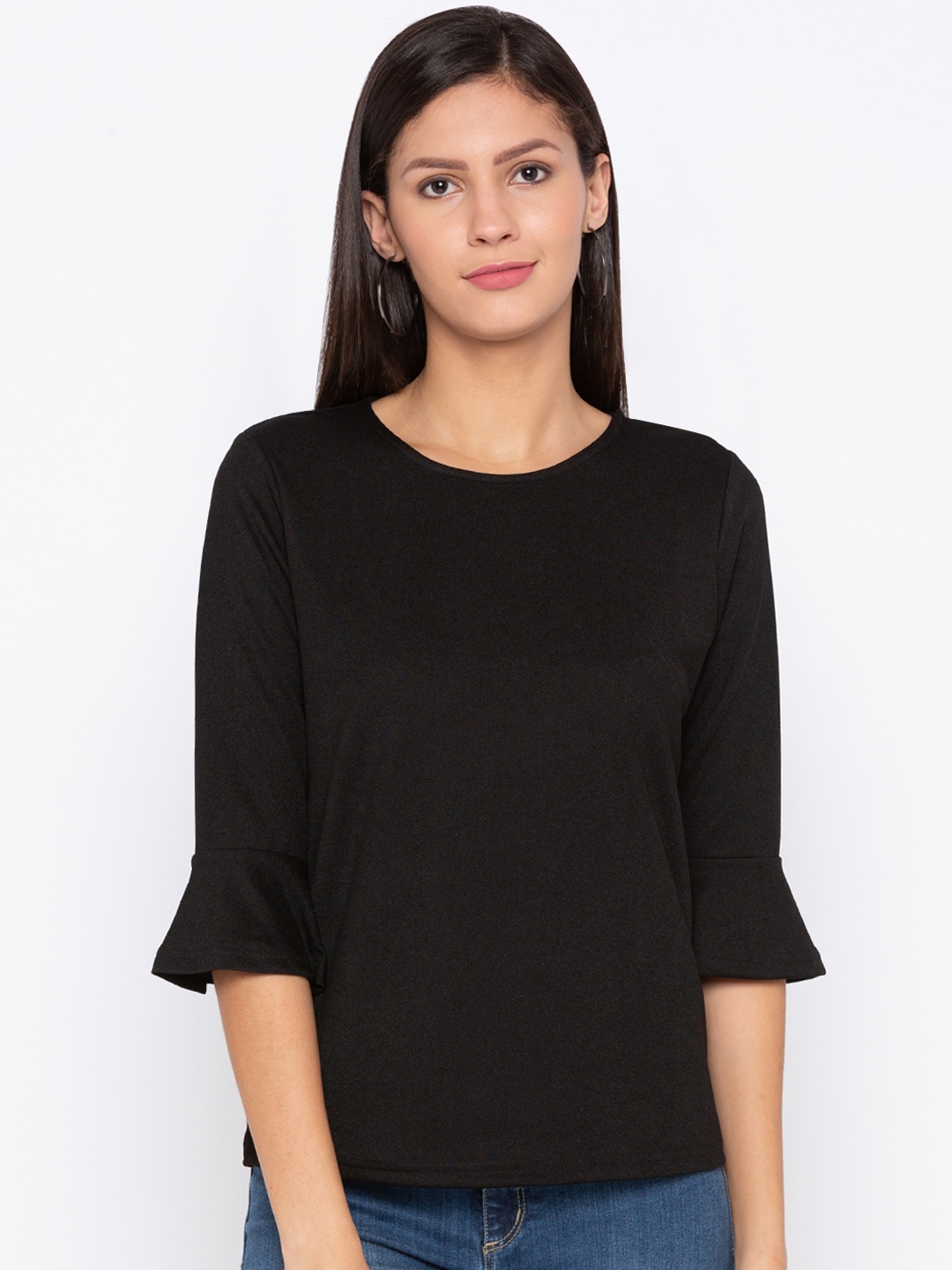 

Globus Women Black Solid Top