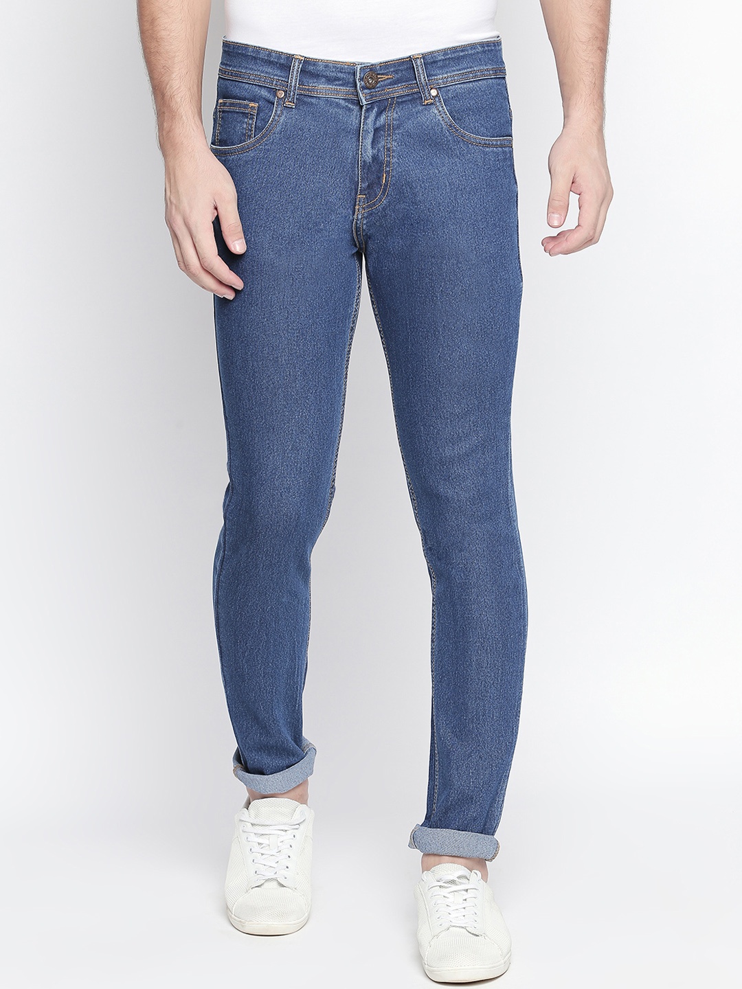 

High Star Men Blue Slim Fit Mid-Rise Clean Look Stretchable Jeans