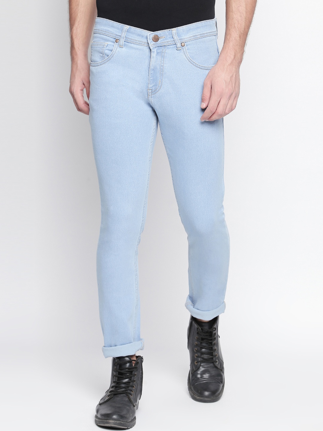 

High Star Men Blue Slim Fit Mid-Rise Clean Look Stretchable Jeans