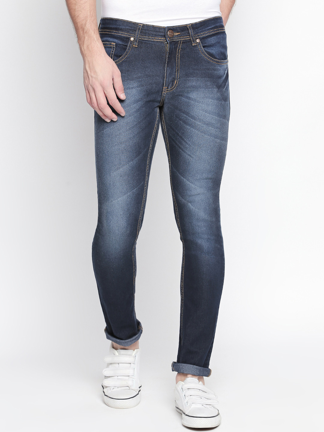 

High Star Men Blue Slim Fit Mid-Rise Clean Look Stretchable Jeans