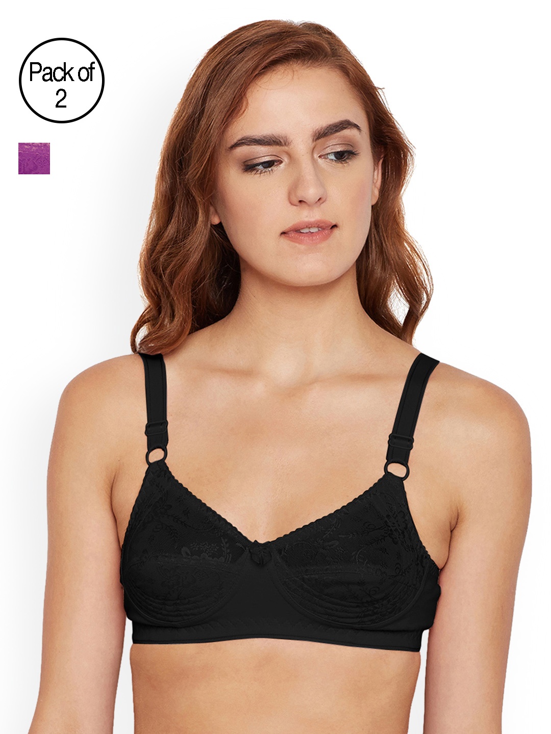

Bodycare Women Pack of 2 Everyday Bras E5583WIB, Multi