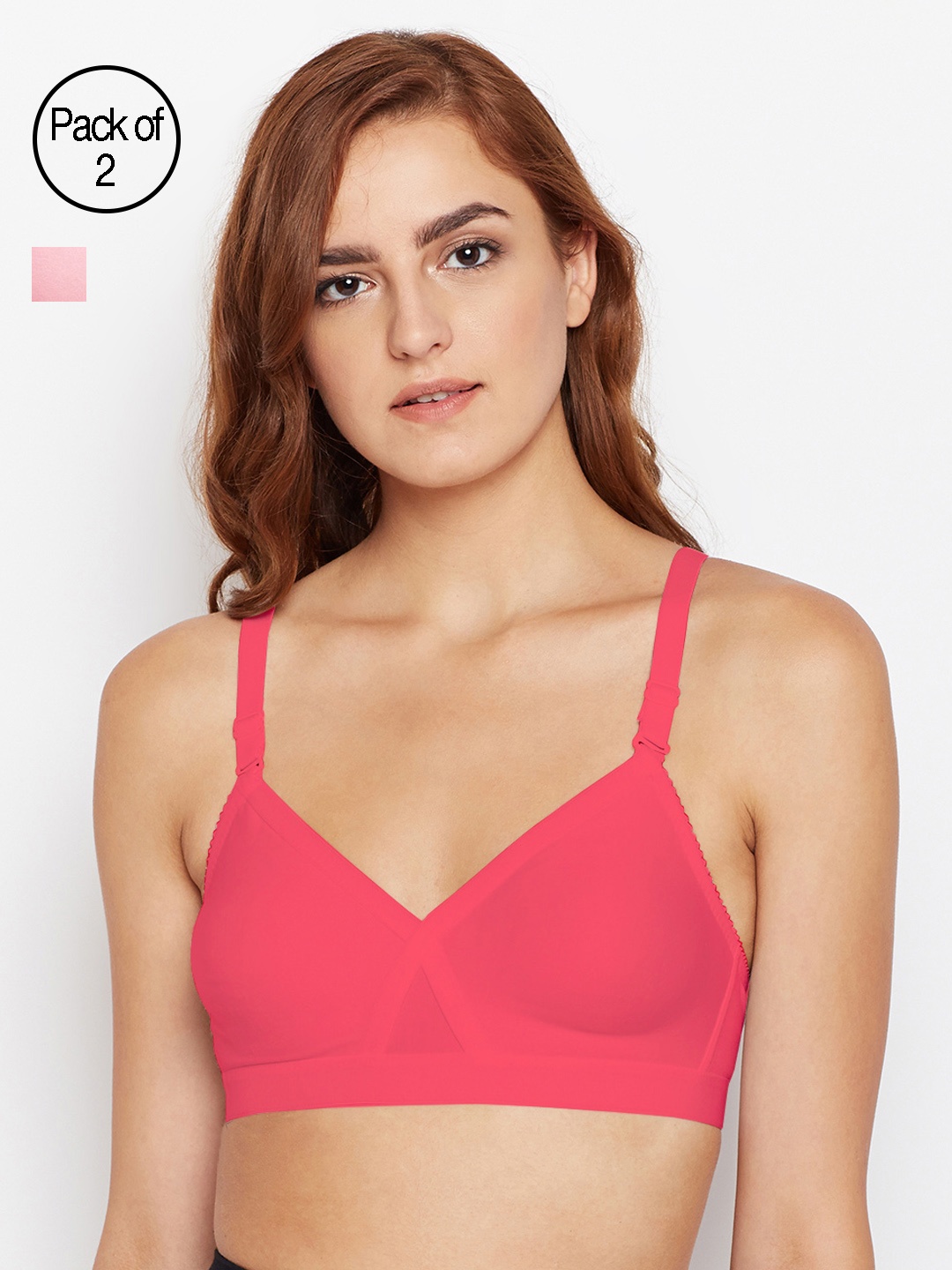 

Bodycare Women Pack of 2 T-Shirt Bras E5589COPI, Multi