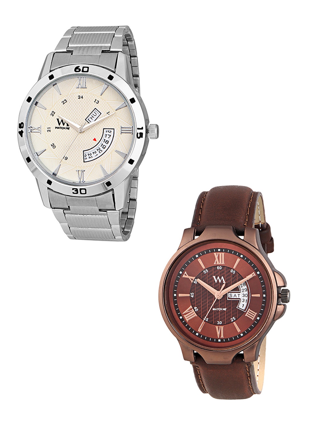 

WM Men Set of 2 Analogue Watches DDWM-040-39kjo, Brown