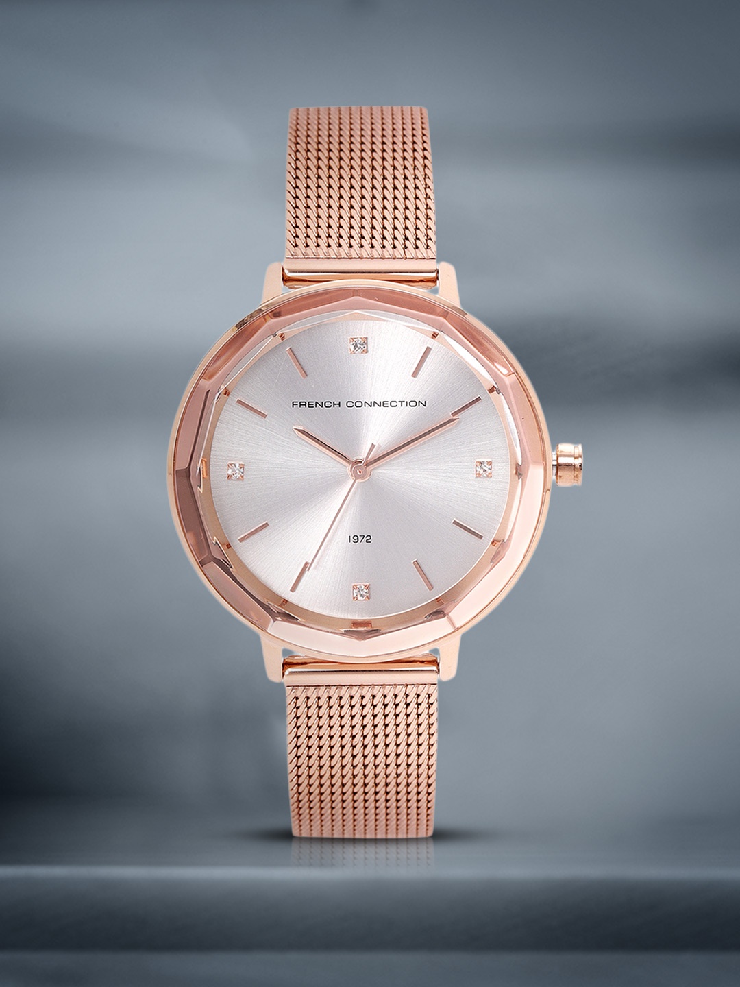 

French Connection Women Silver-Toned Analogue Watch FC1318RGM