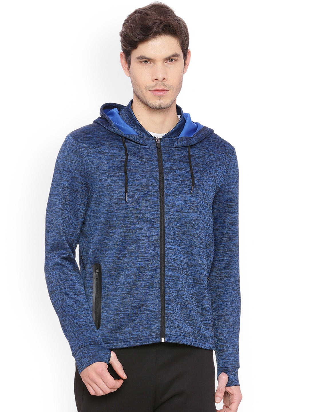 

Basics Men Blue Solid Sporty Jacket