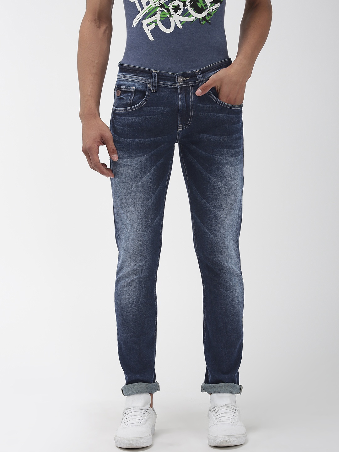 

Celio Men Blue Slim Fit Mid-Rise Clean Look Stretchable Jeans