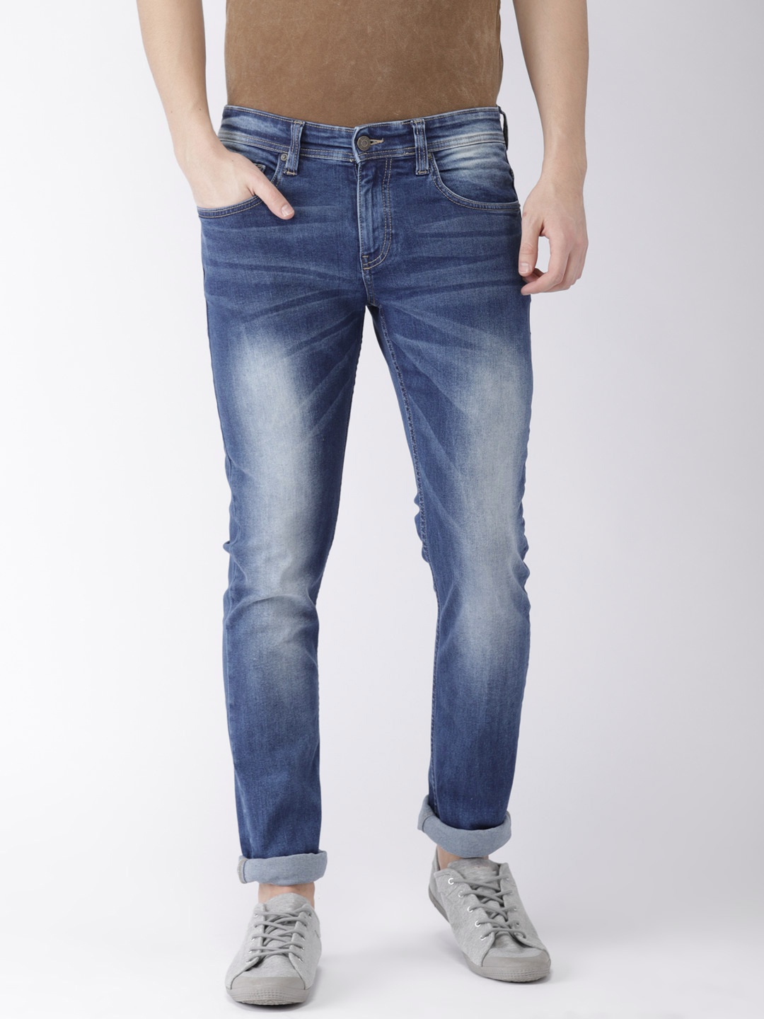 

Celio Men Blue Slim Fit Mid-Rise Clean Look Stretchable Jeans