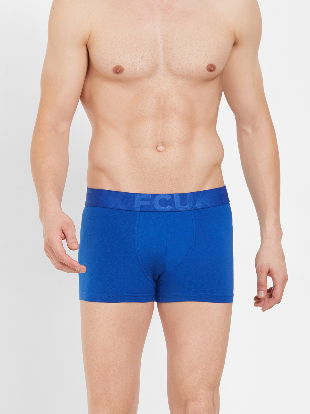

FCUK Men Blue Solid Trunk CTR20