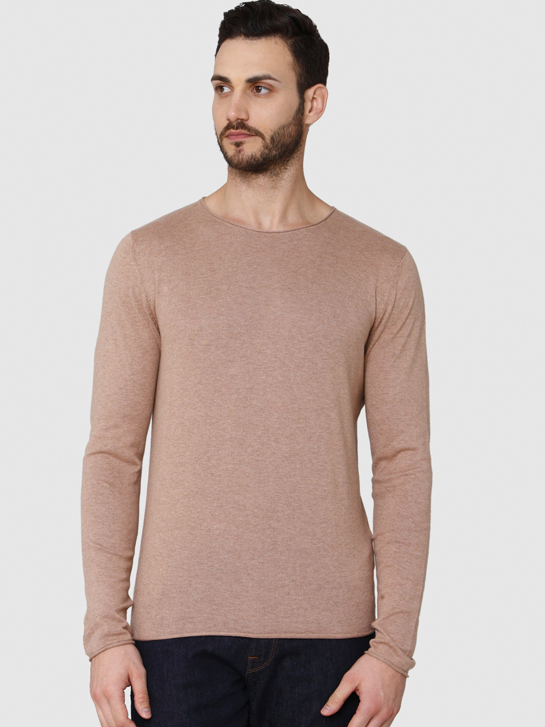 

SELECTED Men Brown Sweatshirt