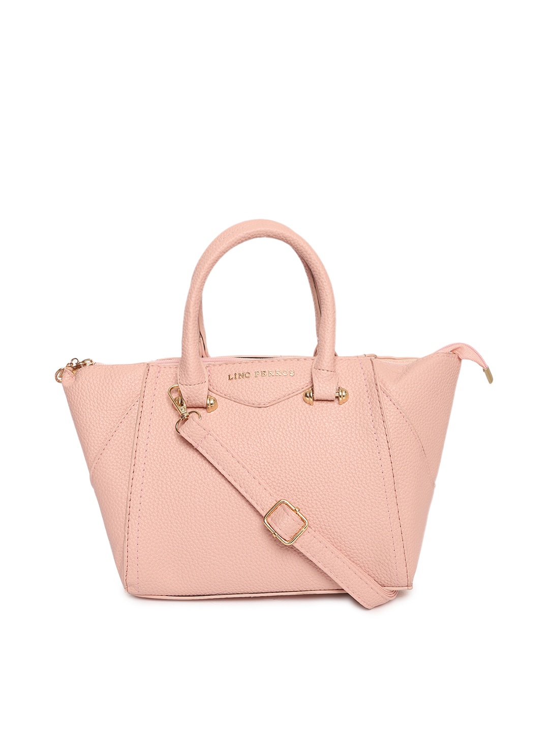 

Lino Perros Pink Solid Handheld Bag
