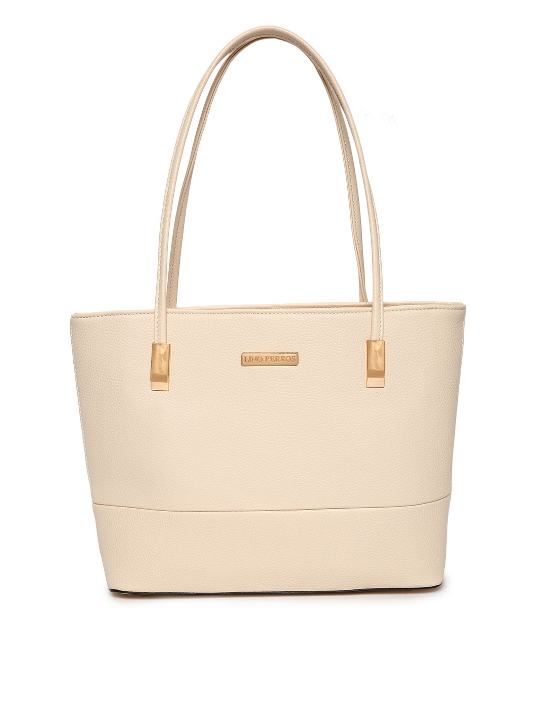 

Lino Perros Cream-Coloured Solid Shoulder Bag