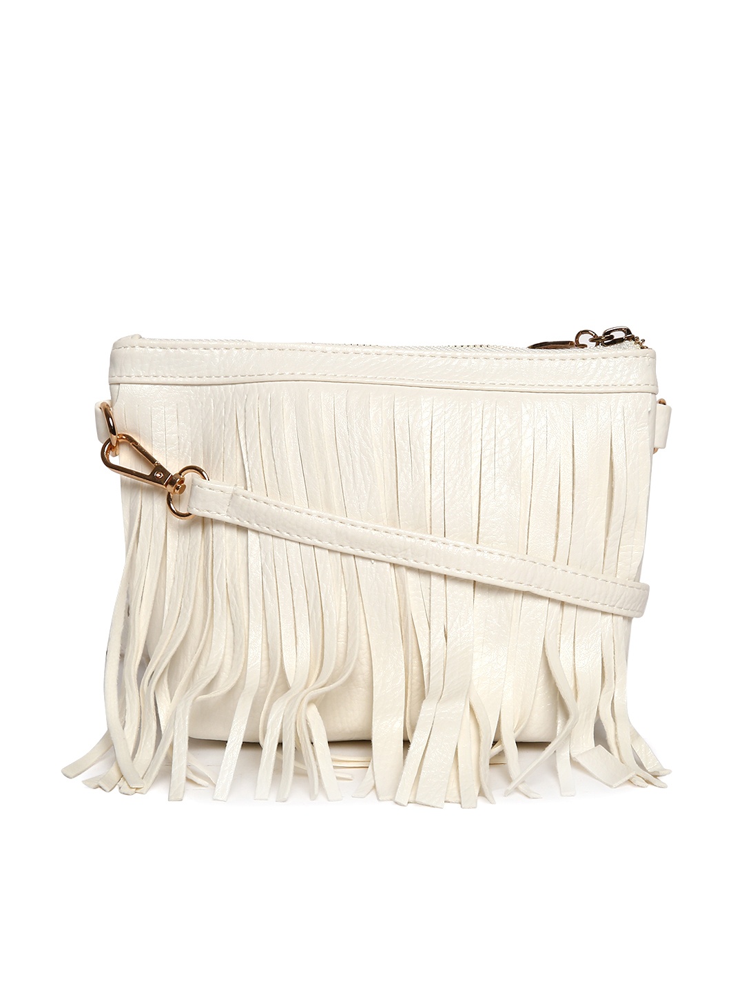 

Lino Perros White Solid Sling Bag