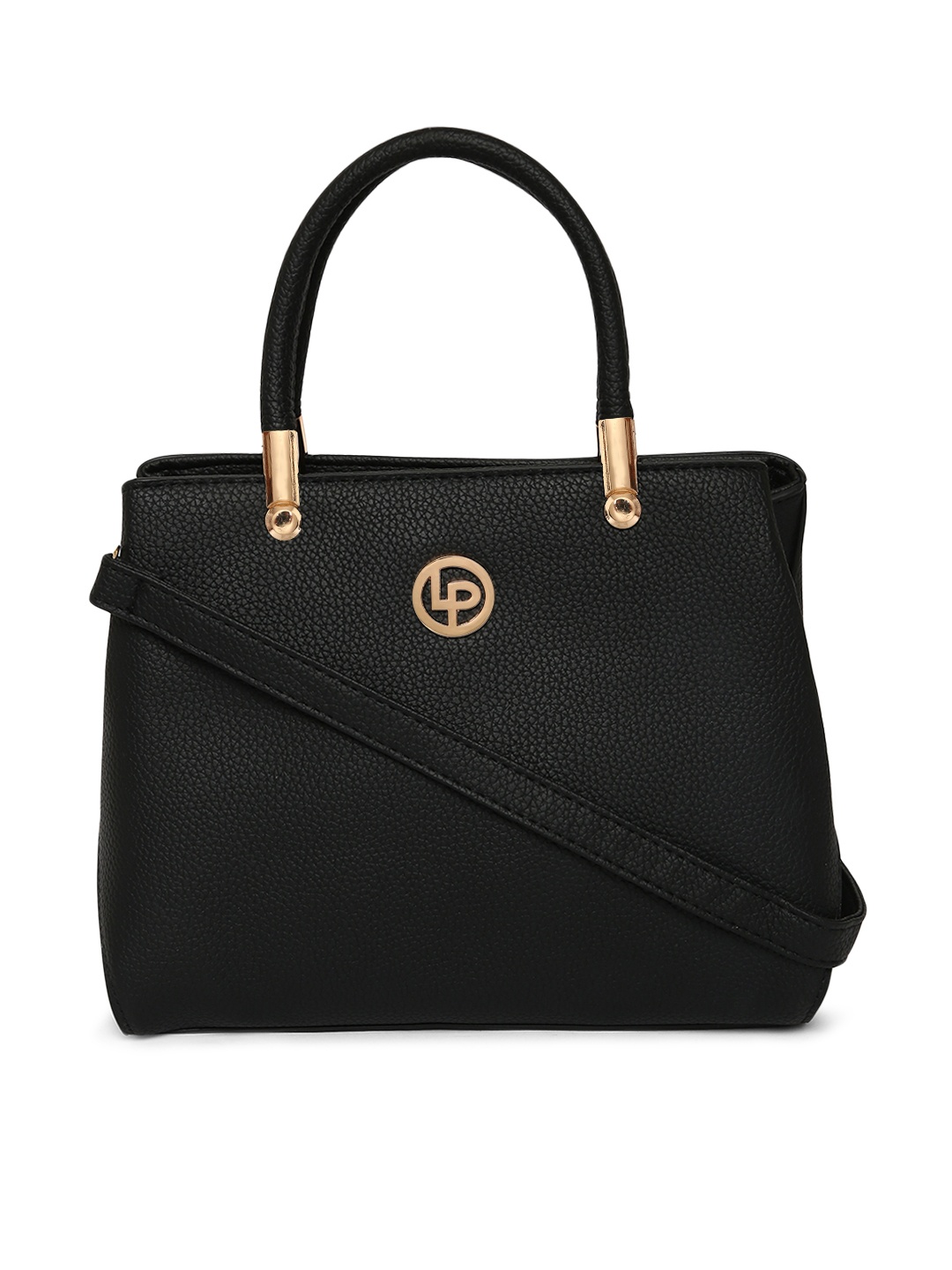 

Lino Perros Black Solid Handheld Bag