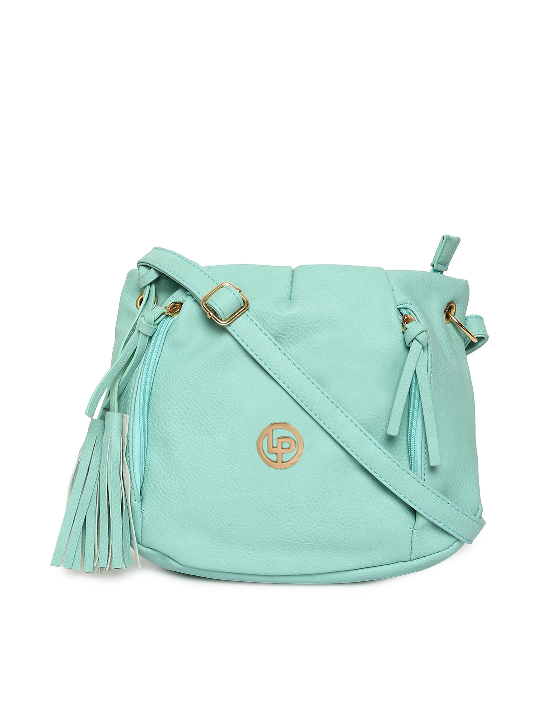

Lino Perros Mint Green Solid Sling Bag