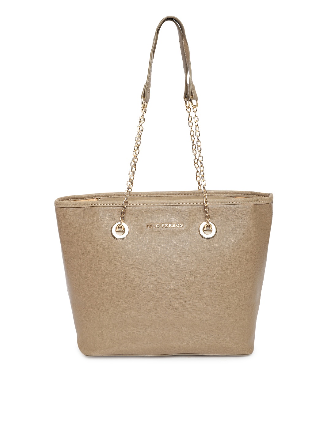 

Lino Perros Beige Solid Shoulder Bag