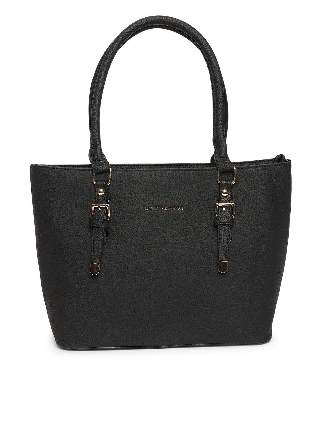 

Lino Perros Black Solid Shoulder Bag