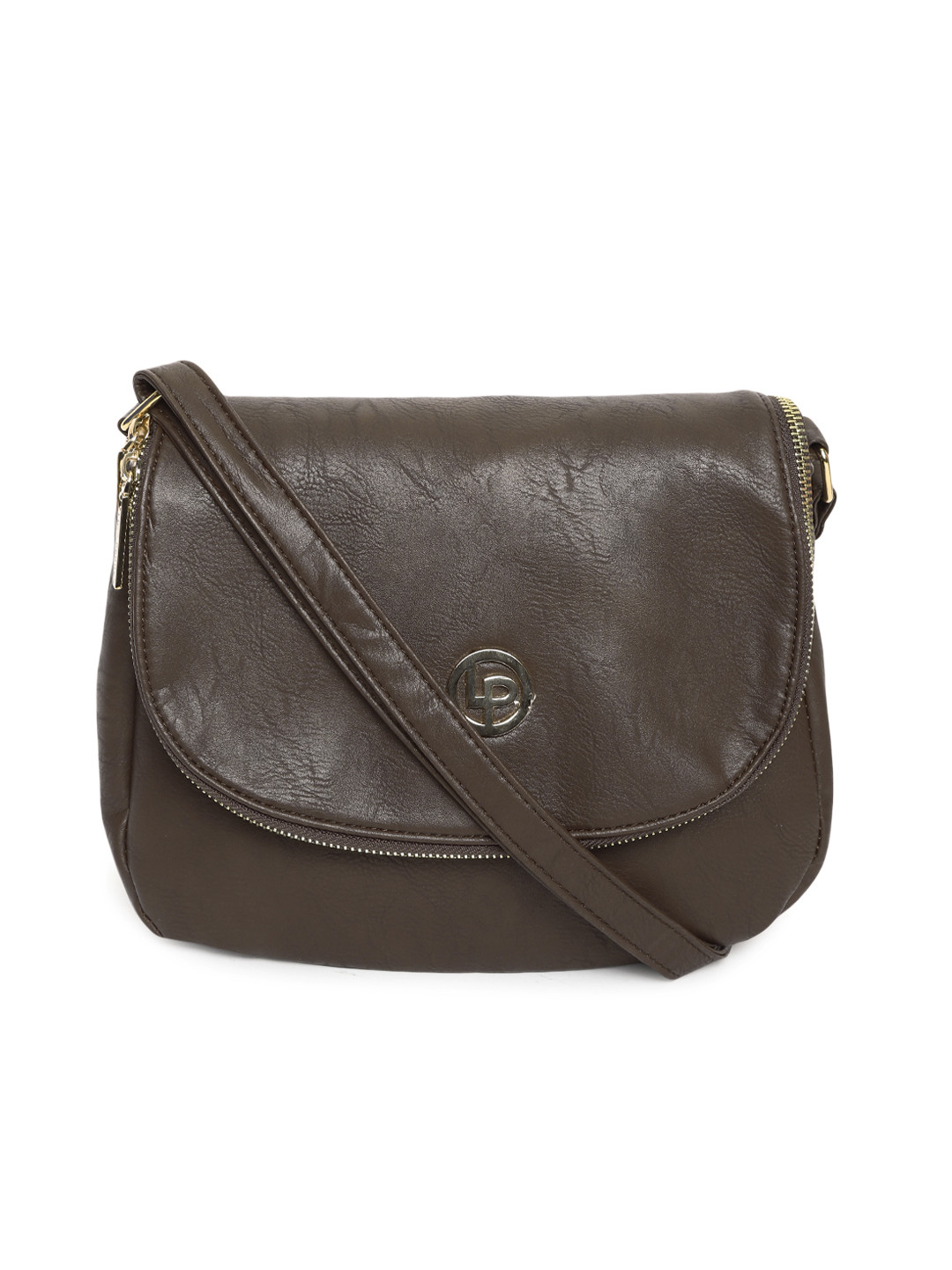 

Lino Perros Brown Solid Sling Bag