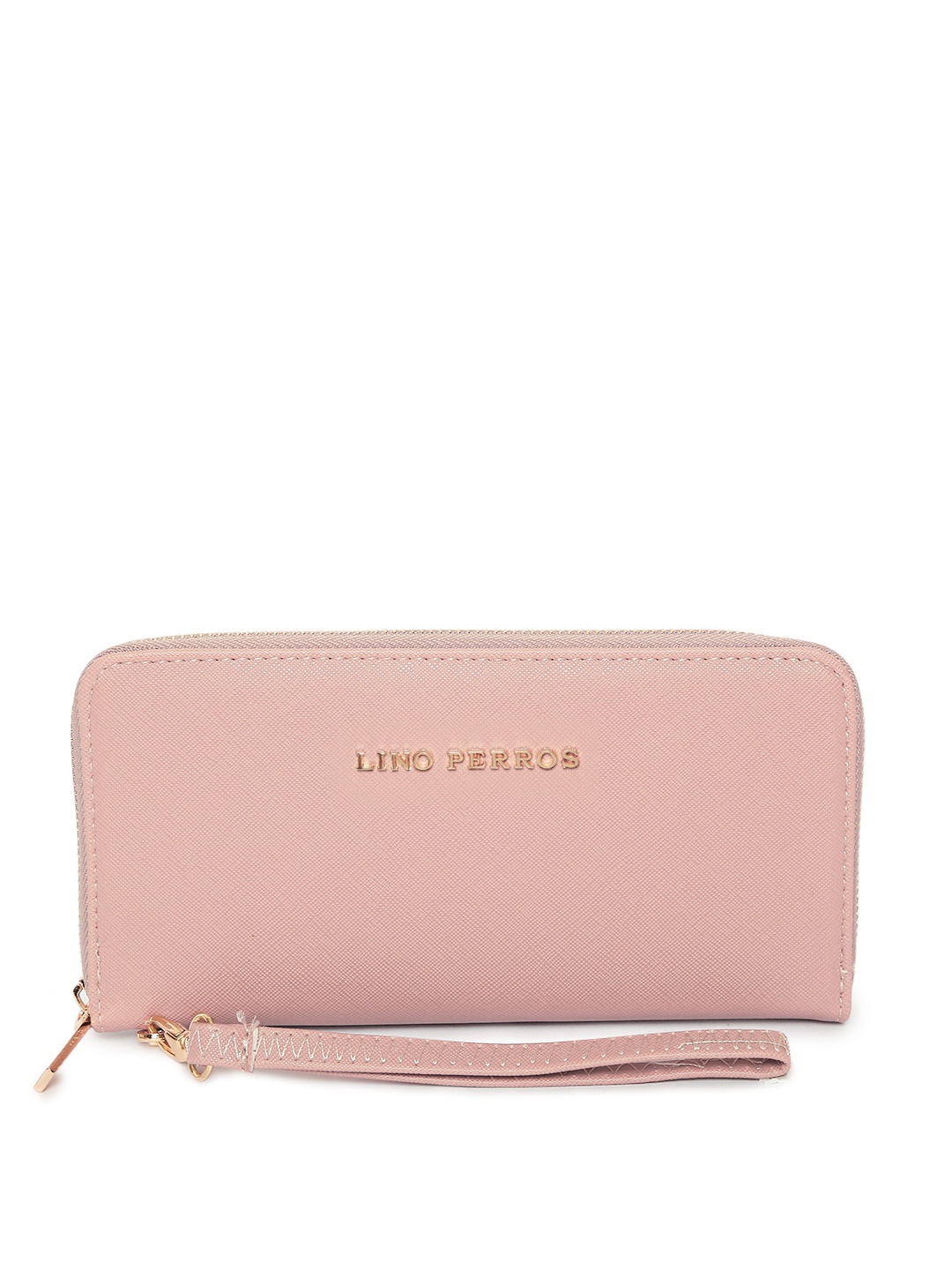 

Lino Perros Women Pink Solid Zip Around Wallet