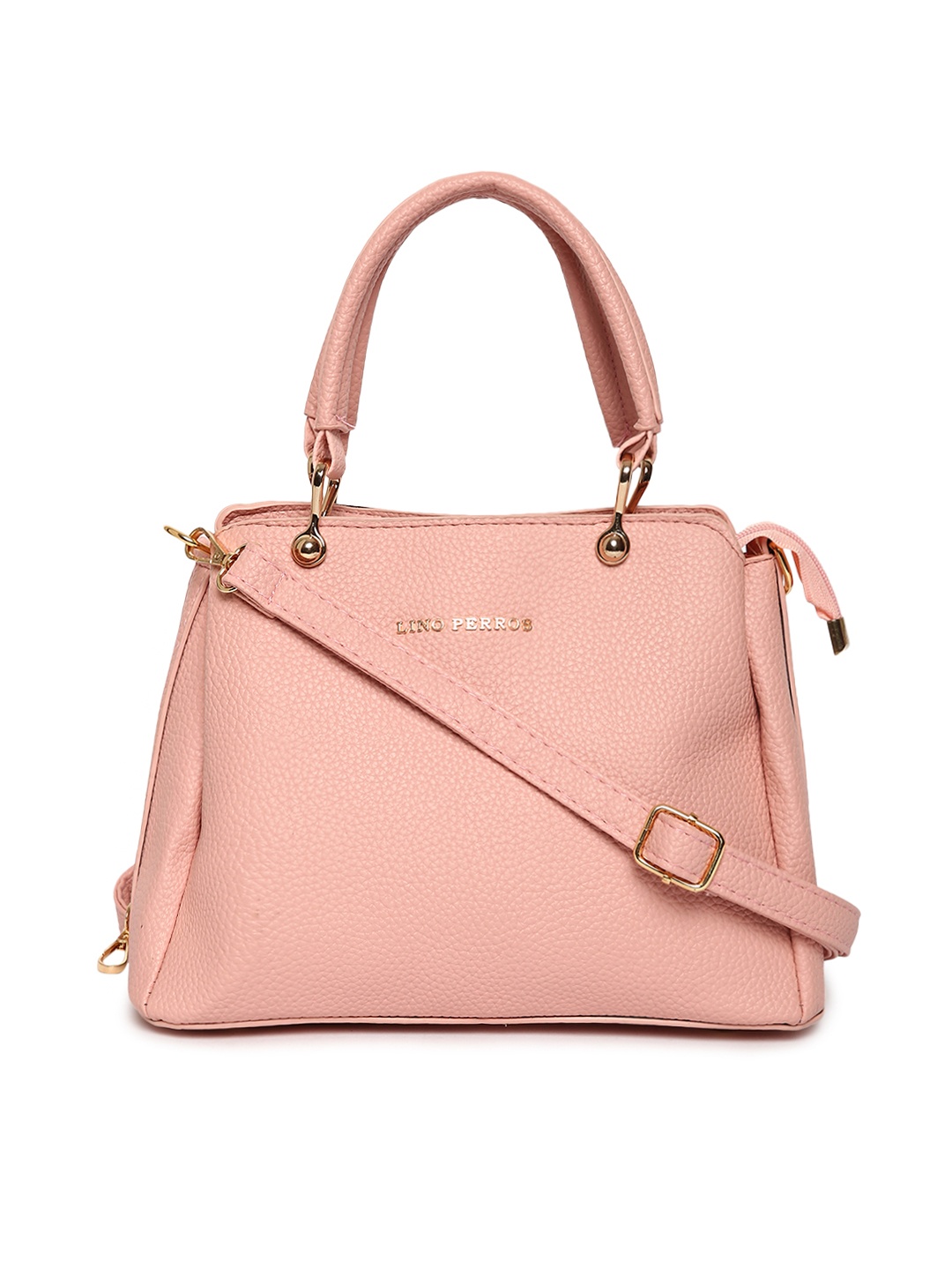 

Lino Perros Pink Solid Handheld Bag
