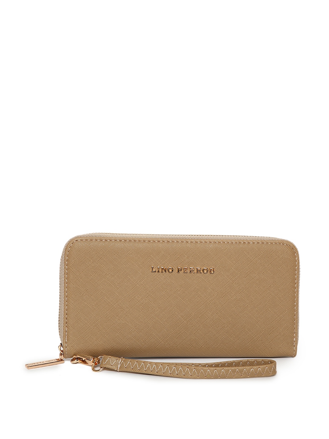 

Lino Perros Women Beige Solid Zip Around Wallet