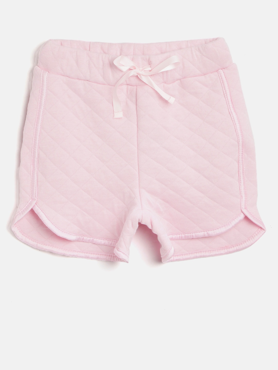 

United Colors of Benetton Girls Pink Quilted Regular Shorts