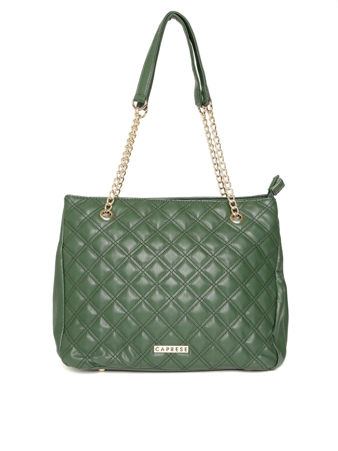 

Caprese Green Quilted Shoulder Bag