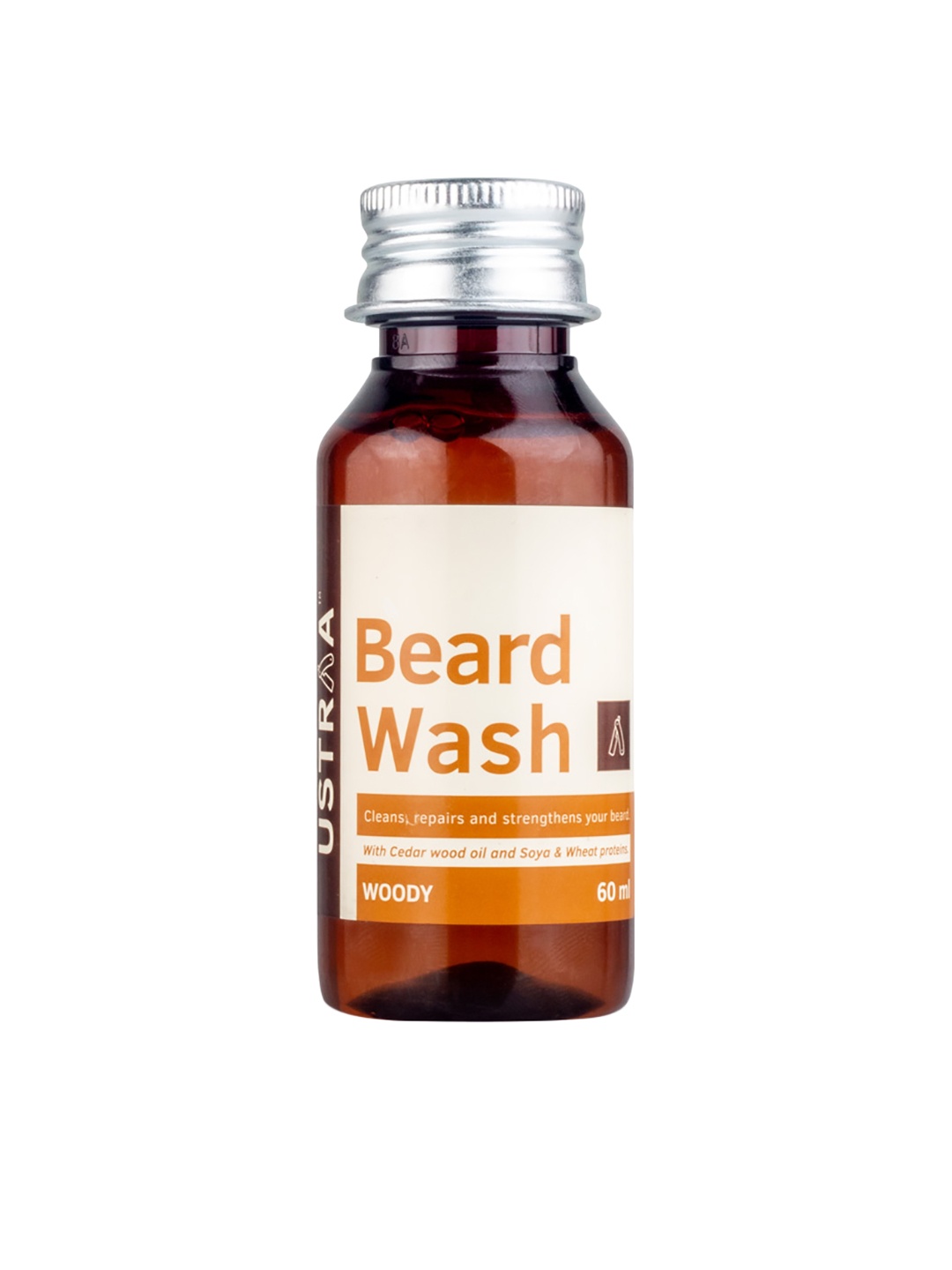 

Ustraa by Happily Unmarried Woody Beard Wash 60 ml, Brown