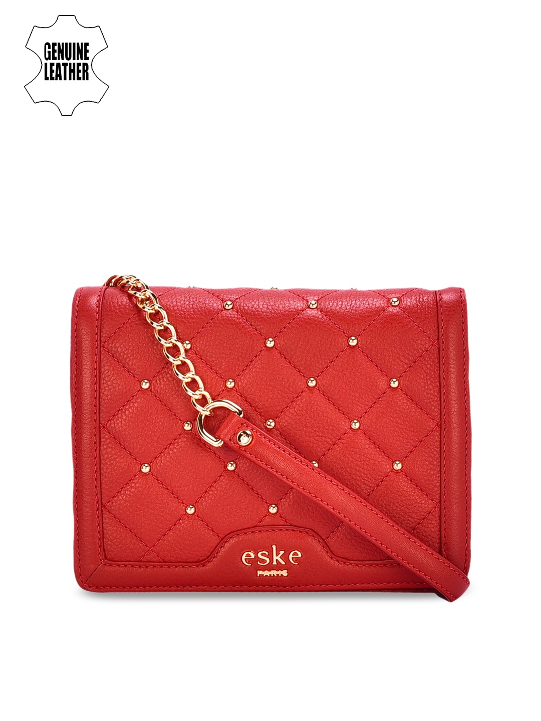 

Eske Red Embellished Sling Bag