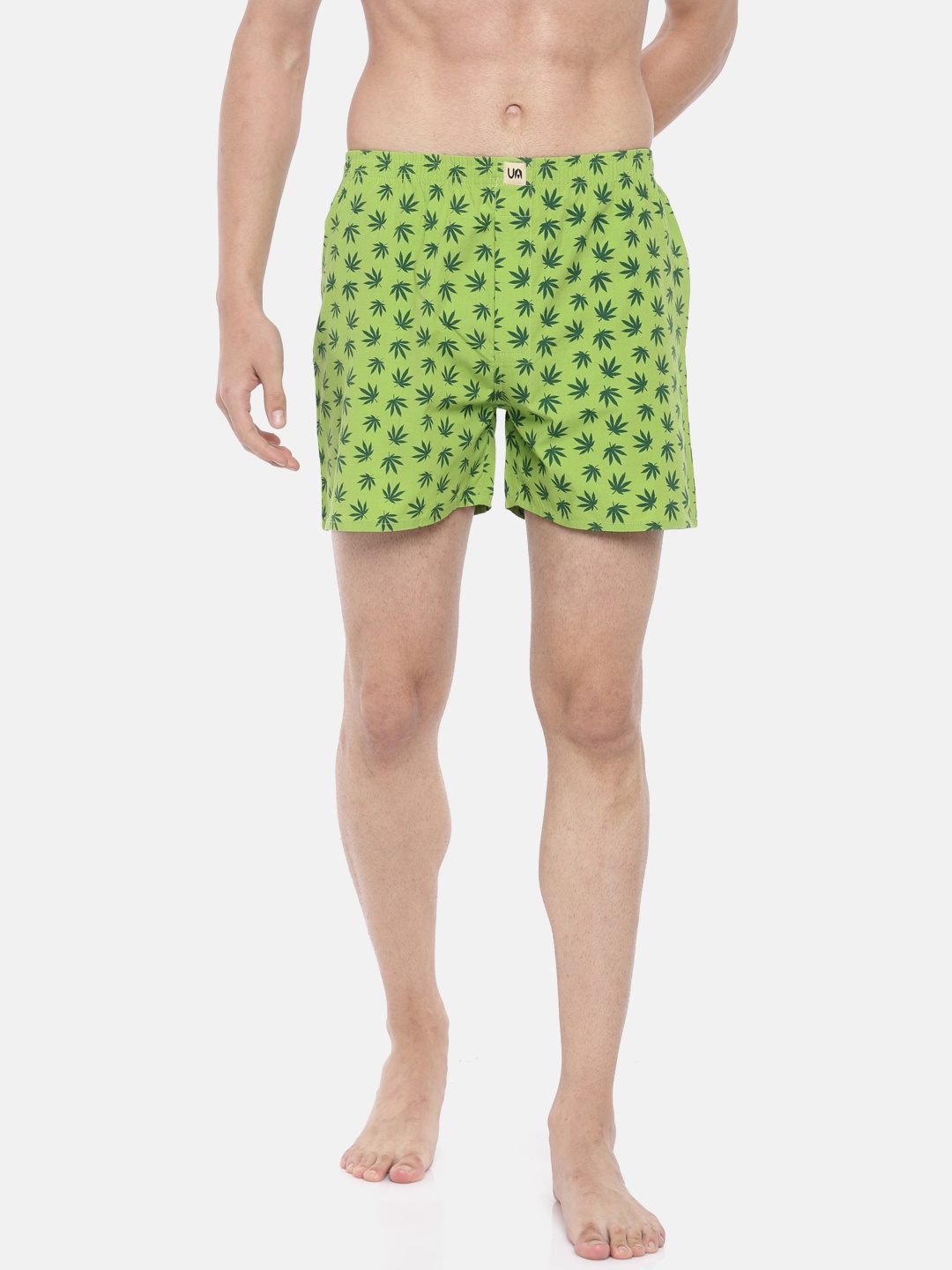 

Urban Dog Men Green Printed Boxers UDBX103