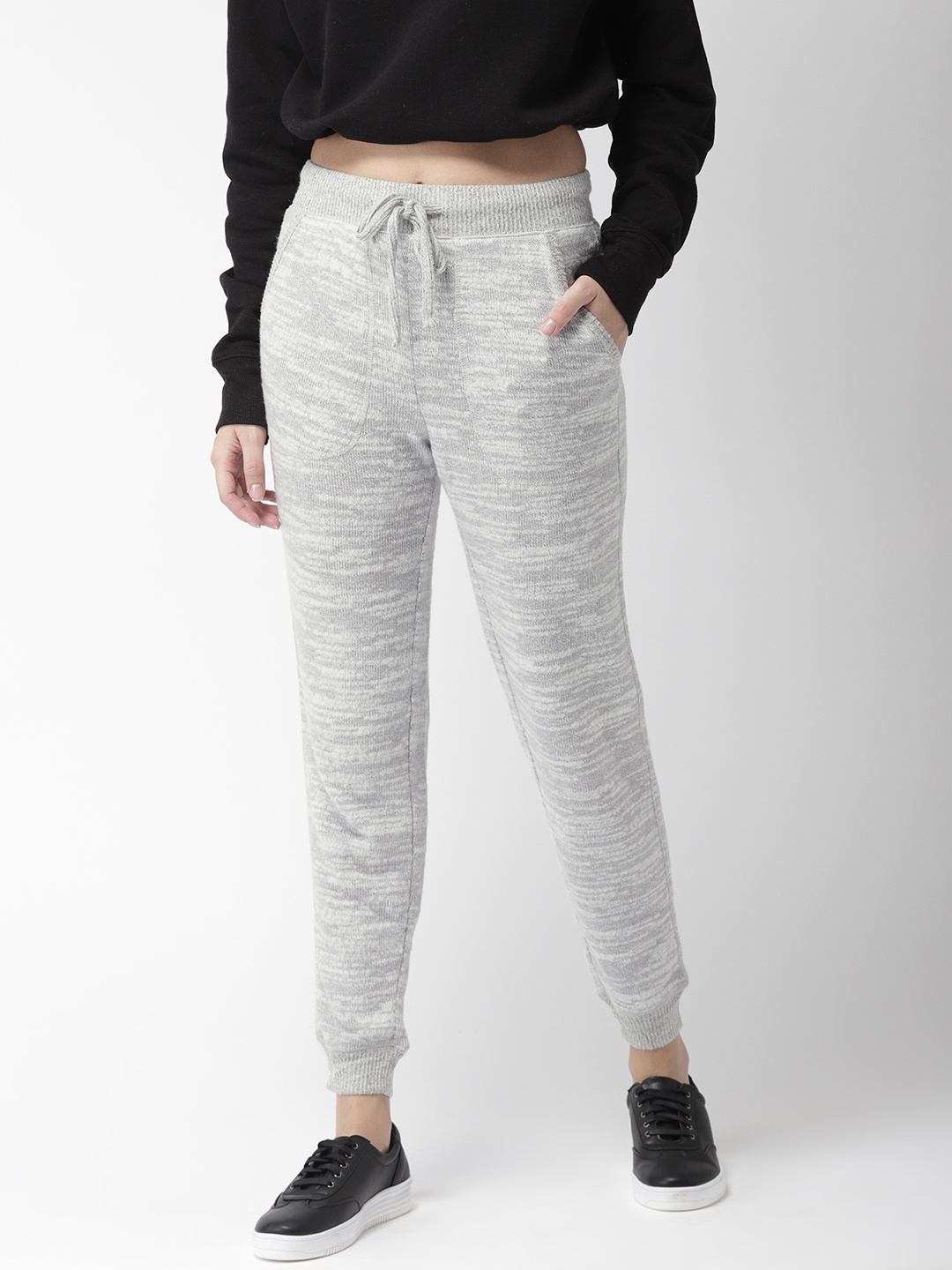 

FOREVER 21 Women Grey Regular Fit Solid Joggers