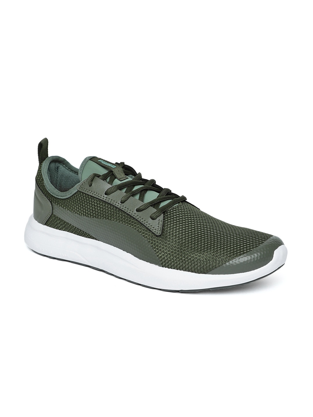 

Puma Men Olive Green Breakout v2 Forest Night-Laurel Wrea Sneakers