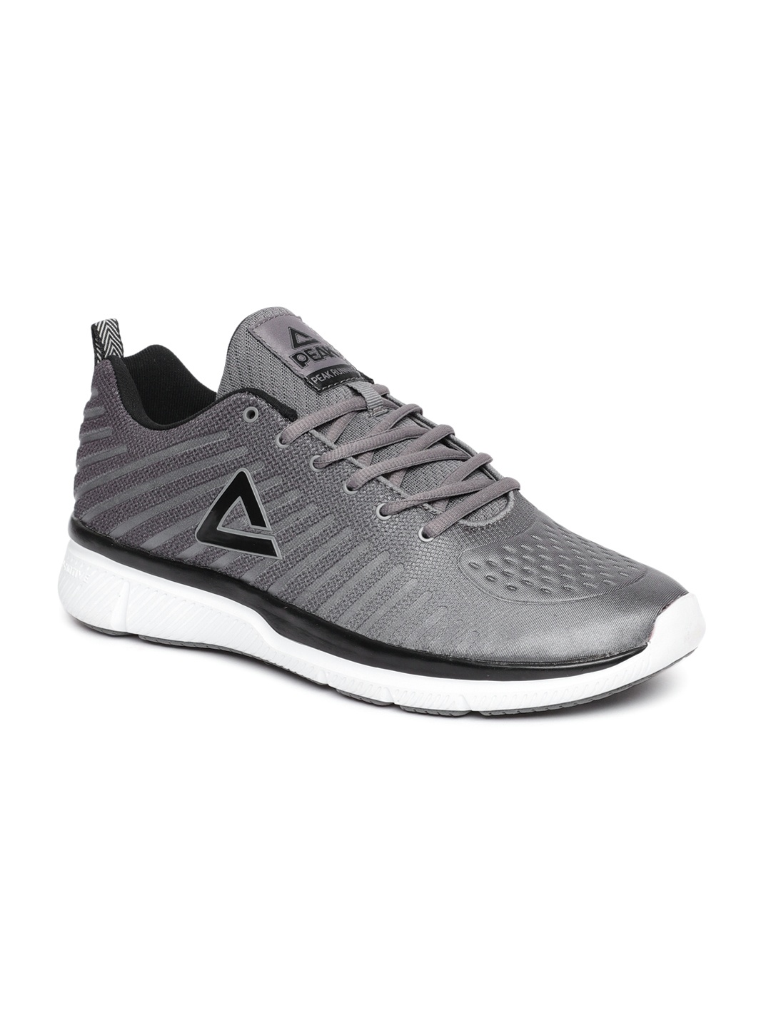 

PEAK Men Grey Running Shoes