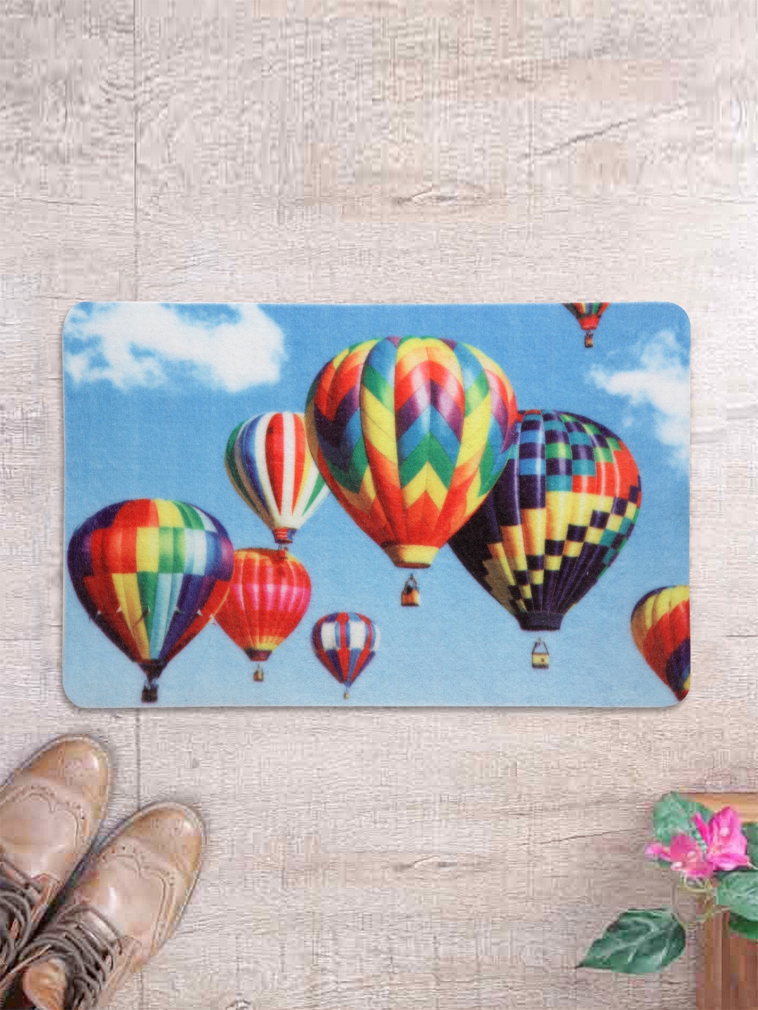 

Cortina Multi Color Patterned Rectangular Anti-Skid Doormat
