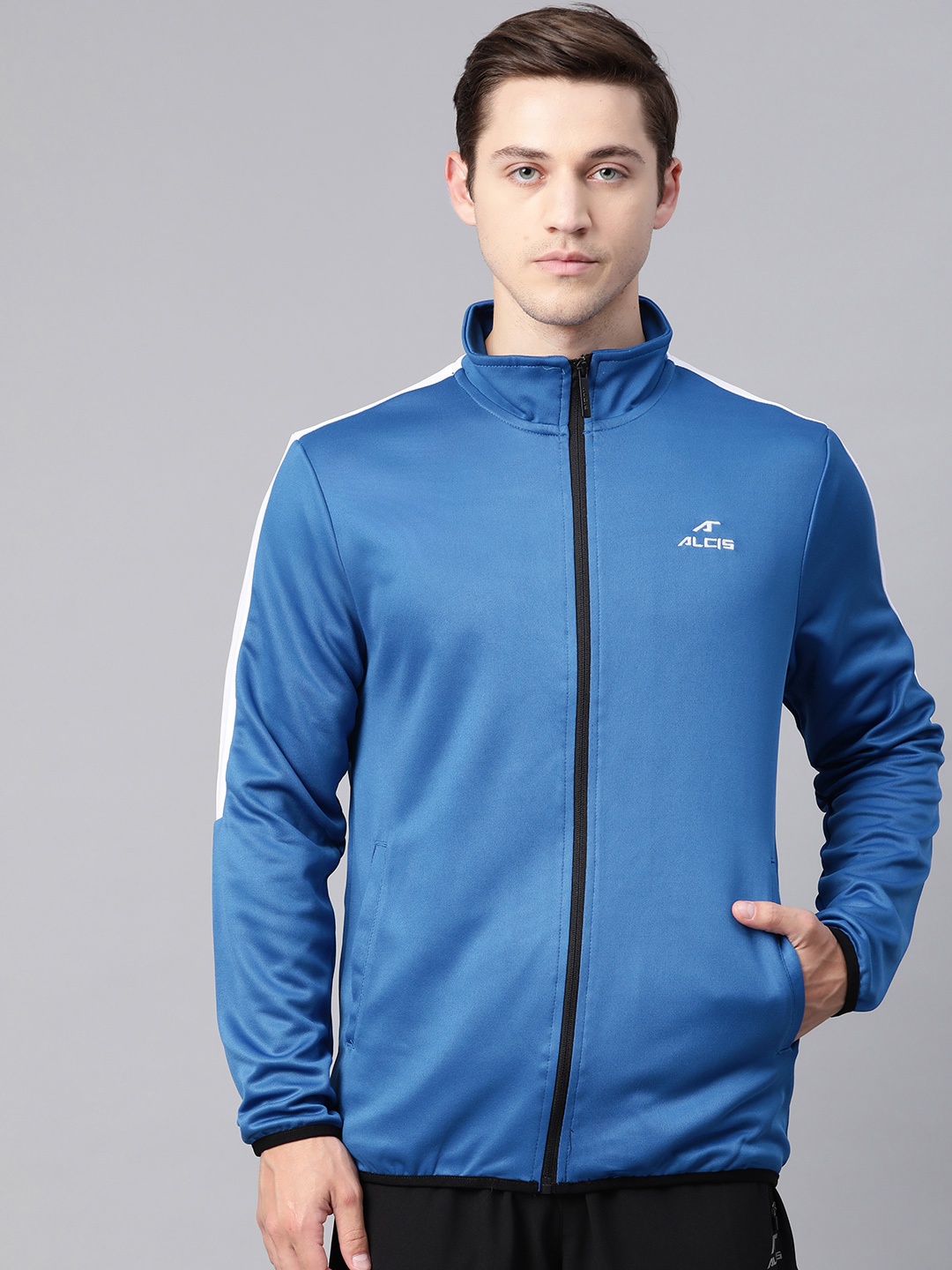 

Alcis Men Blue Solid Sporty Jacket
