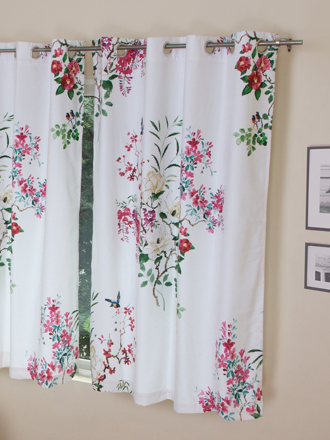 

ROSARA HOME Multicoloured Pack of Single Window Curtain, Multi