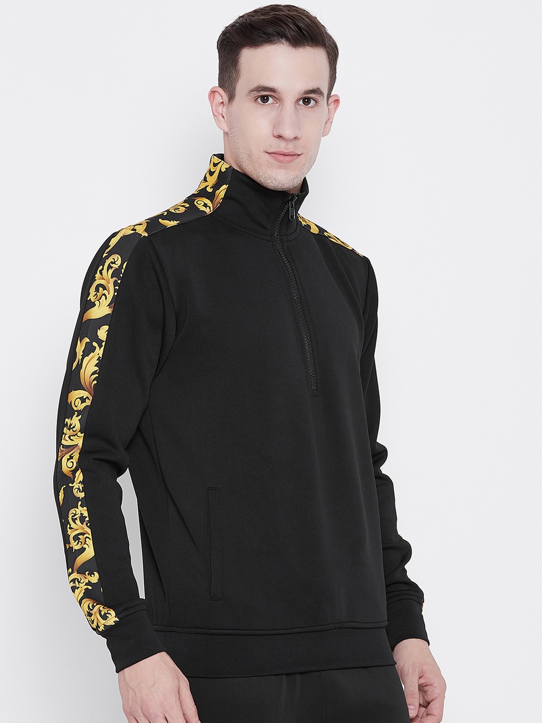

FUGAZEE Men Black Printed Bomber