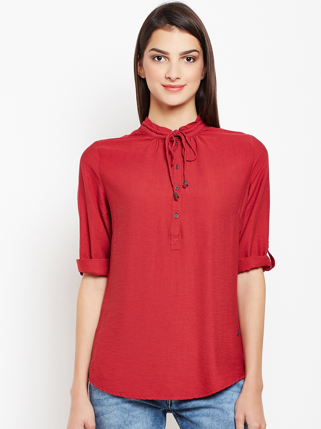 

Crimsoune Club Women Red Solid Top
