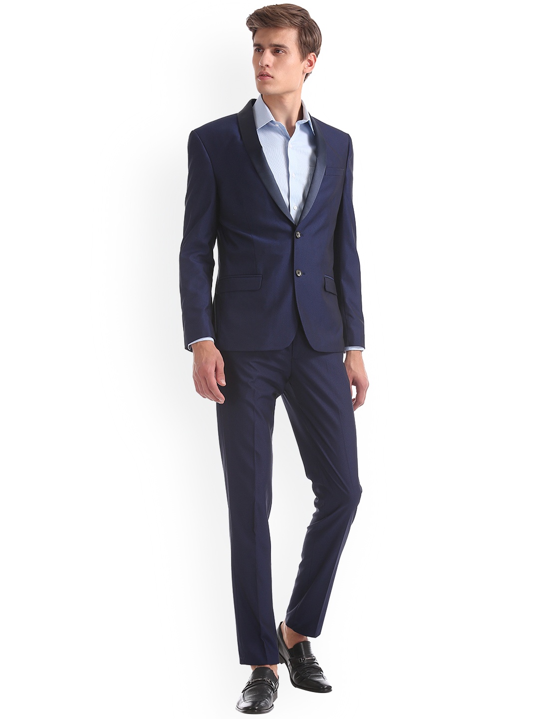 

Arrow Men Blue Slim Fit Single-Breasted Suit