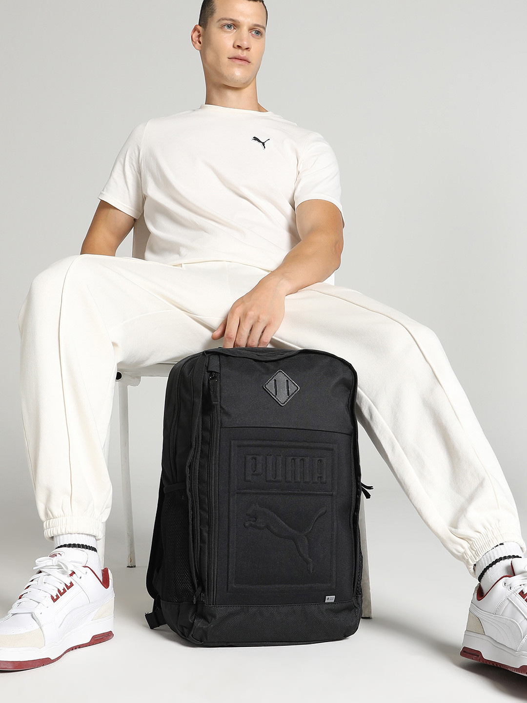 

Puma Unisex Black Brand Logo Laptop Backpack