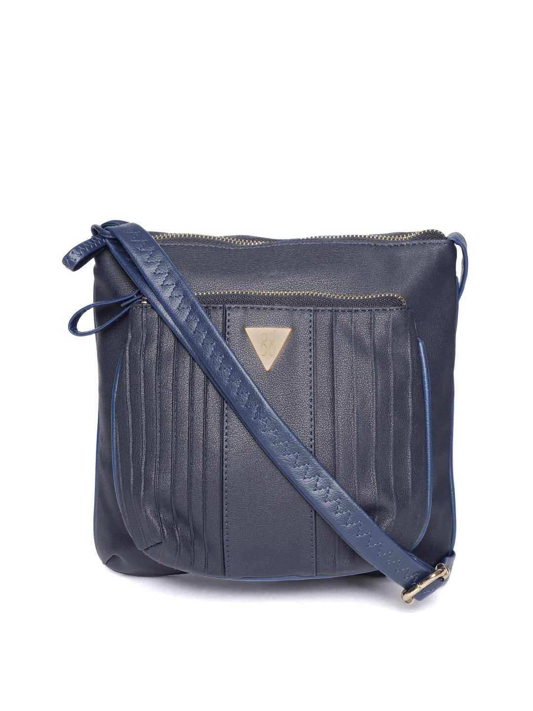 

Baggit Navy Blue Solid Sling Bag