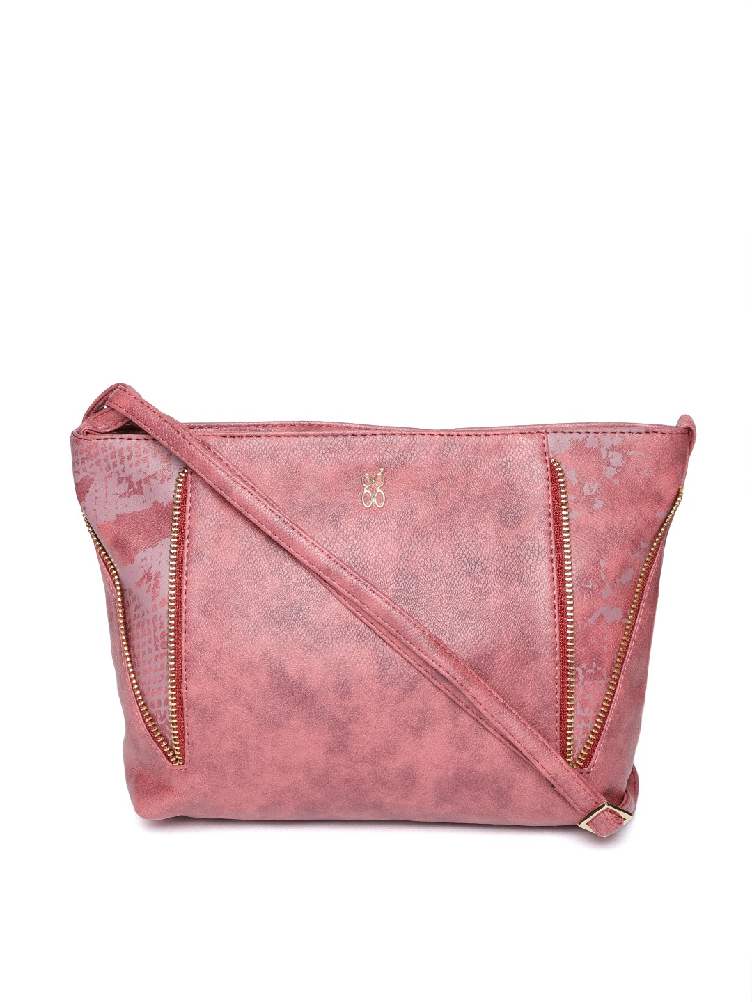 

Baggit Pink Solid Sling Bag