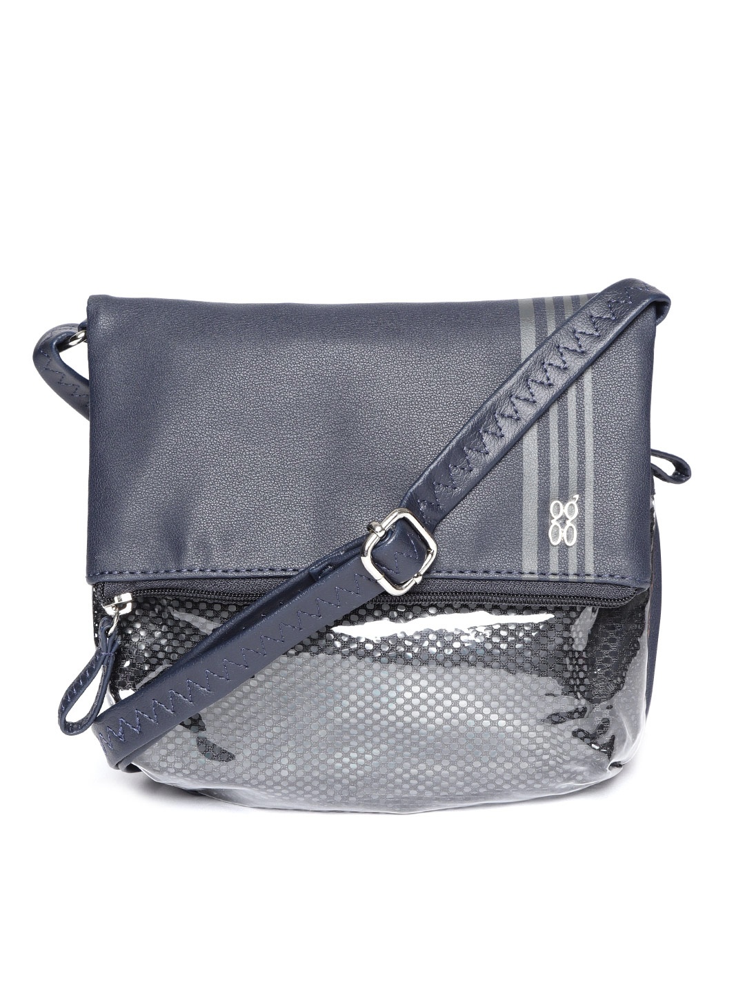 

Baggit Navy Blue Solid Sling Bag