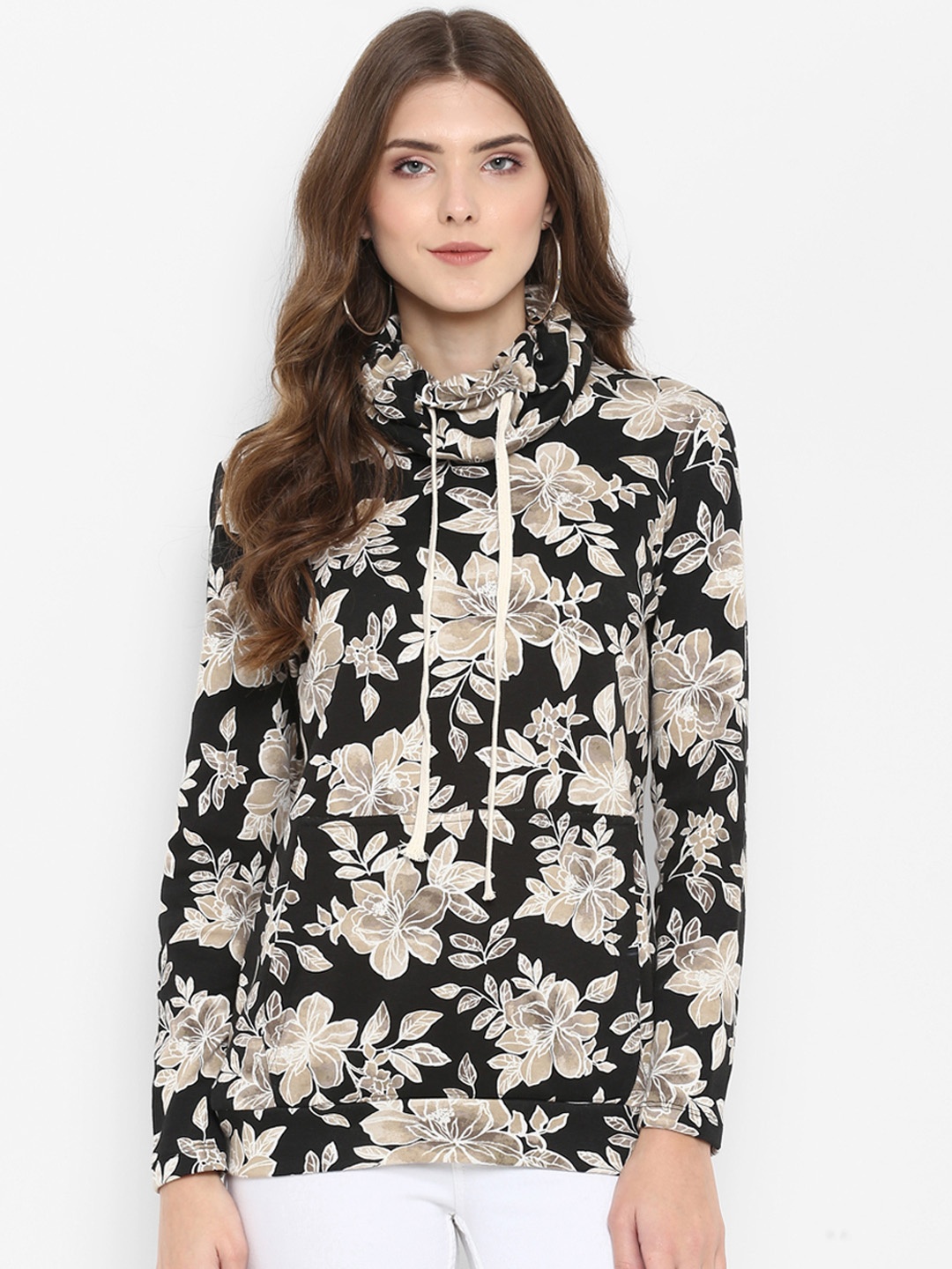 

PURYS Women Multicoloured Printed Sweatshirt, Multi
