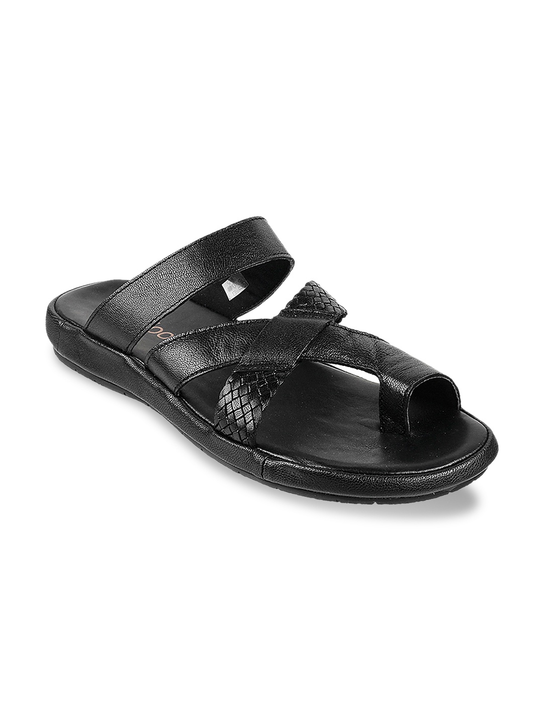 

Metro Men Black Comfort Sandals