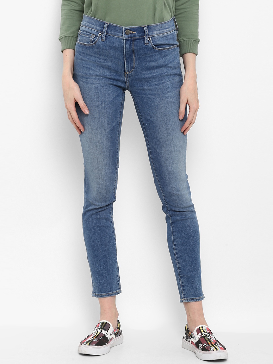 

Mode by Red Tape Women Blue Skinny Fit Mid-Rise Clean Look Jeans